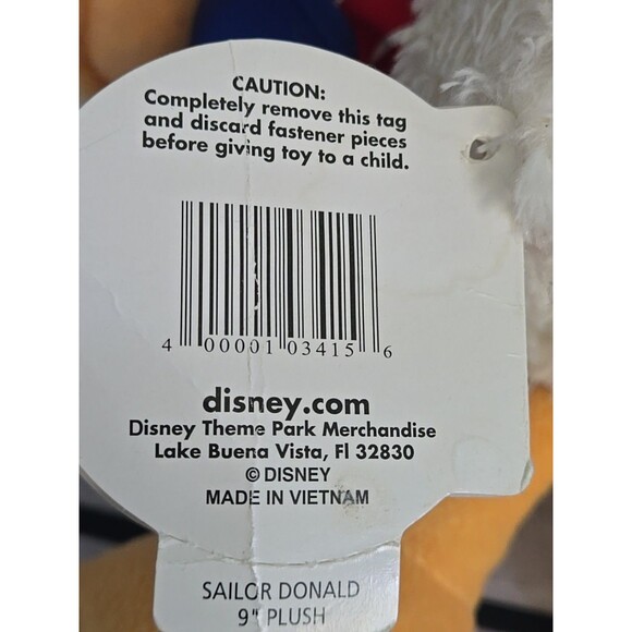 Disney Cruise Donald Duck Sailor 10" Plush Stuffed Animal Toy Souvenir # 32830 - Picture 9 of 10